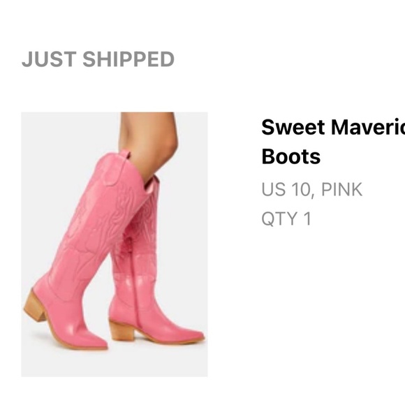 Bubblegum pink cowboy boots - Picture 2 of 5
